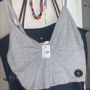 NWT Tilly’s Grey Crop Tank Top